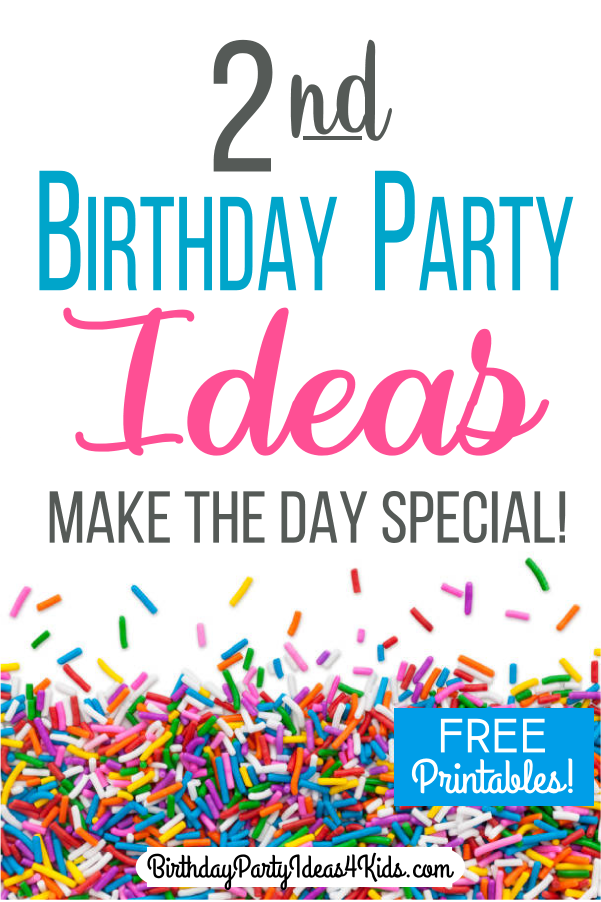2 year old birthday party ideas for the second birthday 