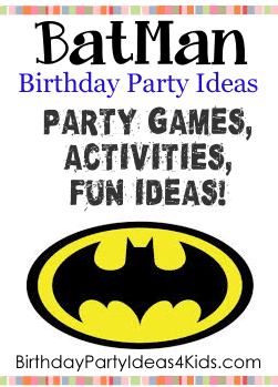 Batman birthday party ideas