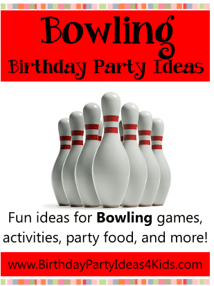 bowling birthday party ideas, games, fun ideas 