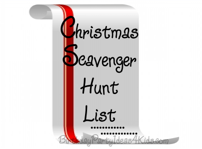 Christmas scavenger hunt