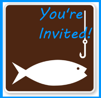 Fishing birthday party invitation idea