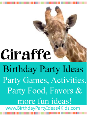 Giraffe theme birthday party ideas