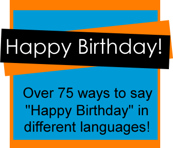 happy birthday wishes in different  languages