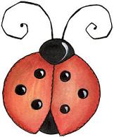 Red ladybug with spots