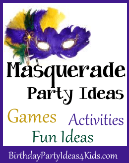 masquerade birthday party ideas