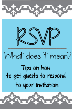 what is meaning of rsvp