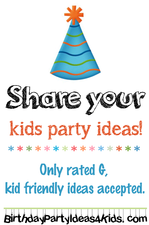 Share a party idea graphic
