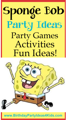 Sponge Bob Birthday Party Ideas for Kids