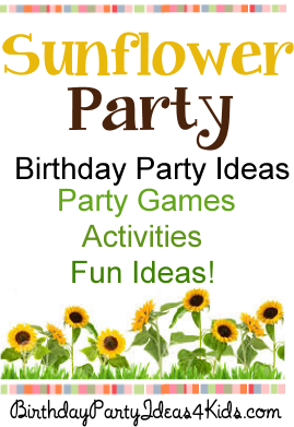 Sunflower theme party ideas 