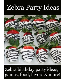 Zebra party ideas