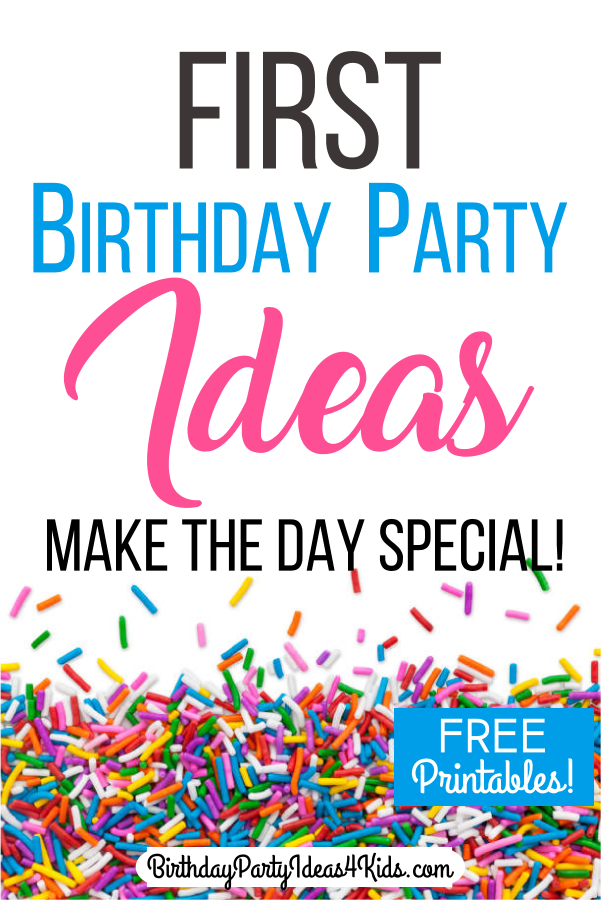 First birthday party ideas for the 1st birthday