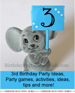 how do you celebrate a 3 year old birthday party