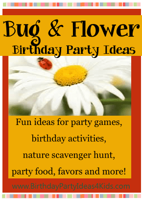 Bug and Flower Birthday Party Theme