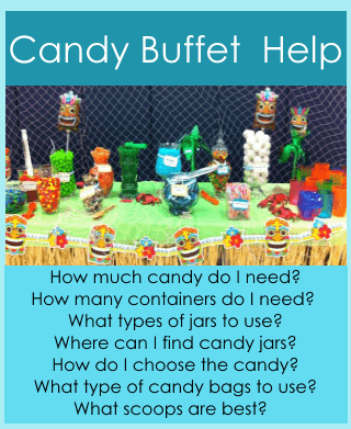 Candy Buffet Help and Planning For Kids Birthday Parties