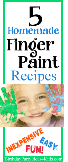 easy homemade fingerpaint recipes for kids