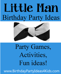 Little Man Theme birthday party ideas