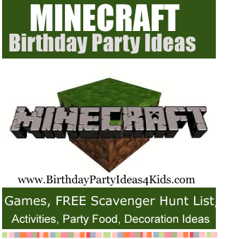 minecraft birthday party ideas