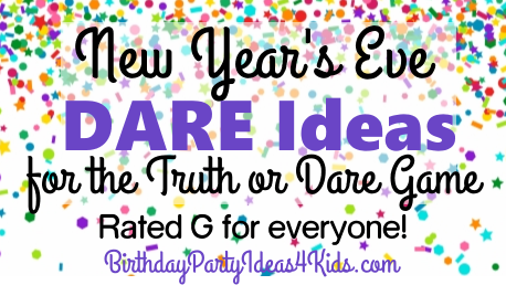 New Years dare ideas with confetti