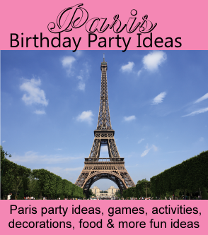 Paris Birthday Party Theme For Kids