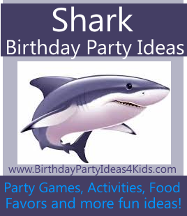 Shark Treasure Hunt Kids Birthday Party Games Shark 
