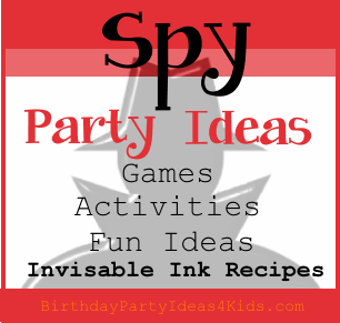 spy birthday party ideas